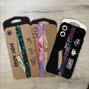 Phone Loops Set - Green, Purple, Black